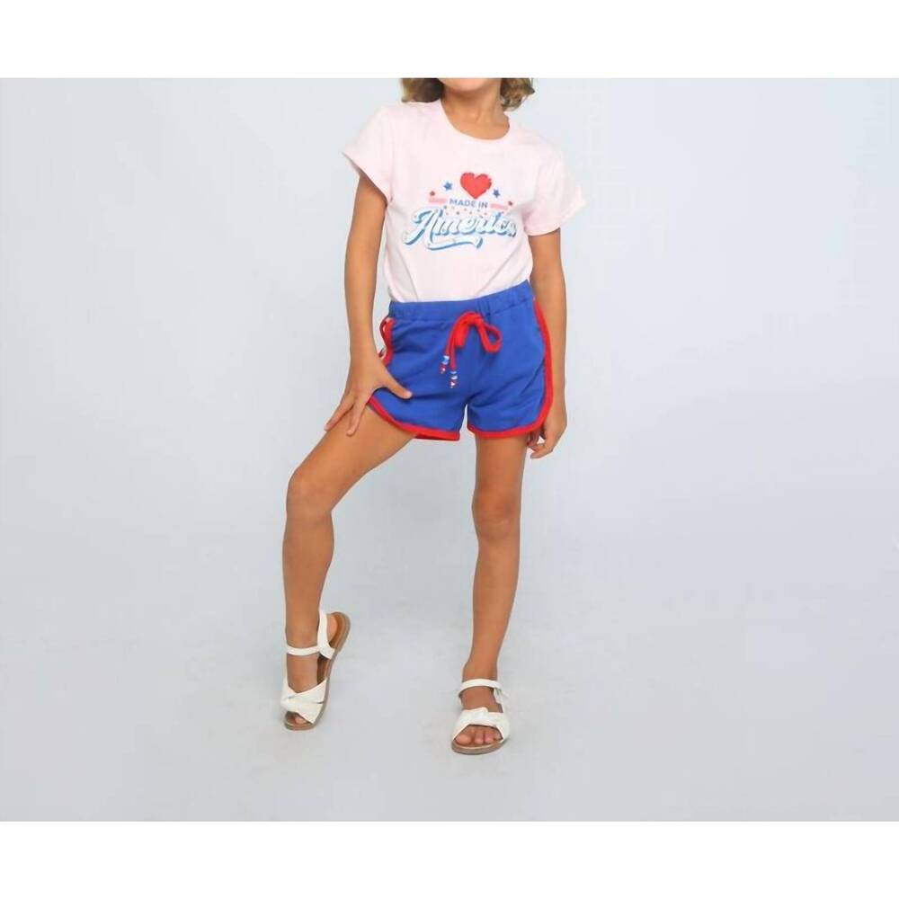 NEW JOYOUS & FREE girl's america top in blush pink